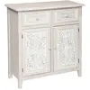 ATMOSPHERA Buffet bas - Hina - 2 portes - 2 tiroirs - Bois naturel