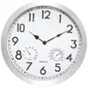 Horloge d'extérieur - D40 cm - Argent - Atmosphera createur d'interieur