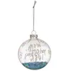 Boule de Noël Déco Douceur des Neiges 8cm Bleu