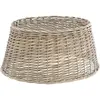 Cache pied de sapin - FEERIC CHRISTMAS - D56cm - Gris - Osier - Rond