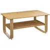 FIVE Table Basse Bambou "Hoca" 100cm Naturel Beige
