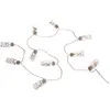Guirlande Fleur led 10 fleurs pile beige L165cm Atmosphera Créateur D'intérieur