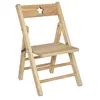 Chaise pliante enfant - hévéa - Beige - Atmosphera createur d'interieur