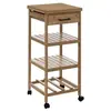 5 Five Simply Smart Desserte Roulante De Cuisine En Bambou H 90 Cm