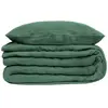 ATMOSPHERA CREATEUR D'INTERIEUR Housse de couette et taies gaze de coton vert celadon 220x240cm