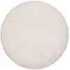 HOMEMAISON Atmosphera - Coussin en Fourrure bouclée Blanc Ivoire D 40 cm