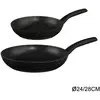 Five - Set de 2 Poêles en Aluminium Noir D 24 & D 28 cm Tous feux y compris Induction