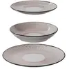 SECRET DE GOURMET Service de Table 18 Pièces "Lunis" 27cm Rouge