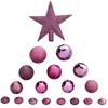 Kit de sapin Colorama de Noël 18 pièces cassis - Feeric lights & christmas