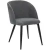 ATMOSPHERA Fauteuil "Celeste" velours côtelé gris