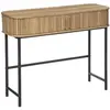 ATMOSPHERA Console 2 Portes "Colva" 100cm Beige & Noir