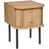 Atmosphera Table De Chevet 2 Portes Colva - Beige