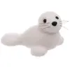 ATMOSPHERA Statuette Déco Bébé Phoque Manteau 16cm Blanc