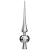 Atmosphera kerstboom piek - zilver - kunststof - 28 cm