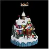ATMOSPHERA Village de Noël lumineux, animé et musical La Maison du Père Noël