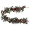 Atmosphera Créateur d'intérieur - Guirlande de Noël Féerie Folk 100cm Vert