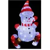 Bonhomme de neige avec patins lumineux extérieur H50cm 60 LED + transfo Feeric lights & christmas