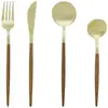 Ménagère 24 Pièces en Inox Ida 22cm Marron
