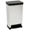 Poubelle 50L à pédale - 5 five simply smart - Argent