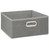 5 five simply smart Boite Rangement Grise Claire Chinée 31x15 Cm