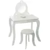 Sphera Kaptafel met Krukje voor Kinderen - 71,5 x 50,5 x 91 cm - Wit