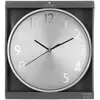 EDM - Horloge Anae métal argent D30cm - Atmosphera créateur d'intérieur