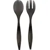 5Five Sla bestek/couvert - 2 delig - grijs - kunststof - 29 cm - salad...