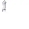 5five Zoutmolen acryl transparant 15 cm - Zoutmaler - Kruiden en specerijen vermalers
