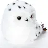 ATMOSPHERA Statuette Déco "Hibou Fourrure" 21cm Blanc