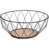 Secret de Gourmet - Corbeille en losange D28 D, 28 x H,11,5 cm Noir