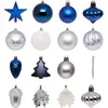 Set van kerstballen en versieringen, 60 stuks