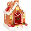Peperkoekhuisje, 8 LED, bewegend met geluid, 16,2 cm