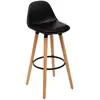 Chaise de bar Maxon noir - Atmosphera createur dinterieur