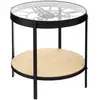 Table d'appoint horloge D51 cm - Noir - Atmosphera createur d'interieur