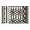 Tapis Delhi coton noir et blanc 120x170cm Atmosphera Créateur D'intérieur