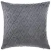 Coussin losanges flanelle gris ardoise 40x40cm Atmosphera Créateur D'intérieur