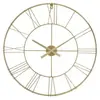 Atmosphera Grande Pendule murale effet 3D en métal doré D 70 cm
