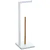 AC-DÉCO 5Five - Staande Toiletrolhouder - Met Reservoir - Wit - 64,5 cm
