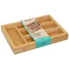 5 Five Bestekbak/keuken organizer - uitschuifbaar - 4 tot 6-vaks - 35 x 25 cm