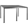 Tonnelle 4x3 m Avila graphite avec rails Hespéride