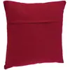 Coussin déhoussable coton rouge 38x38cm Atmosphera Créateur D'intérieur