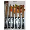 Secret de Gourmet Steakmessen/vleesmessen - 6x stuks - RVS - 22 cm