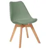 Chaise Baya pieds hêtre vert kaki - Atmosphera createur dinterieur