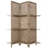 Paravent Tiam 3 étagères bois H170cm Atmosphera Créateur D'intérieur