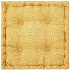 Paris Prix Coussin de sol en coton - 40 x 40 x 8 cm - Ocre