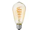 Ampoule led Larme ambre torsadé,D6,5cm E27 Atmosphera Créateur D'intérieur