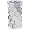 Kit de 30 boules de 60 mm - Argent et blanc - FEERIC LIGHTS & CHRISTMAS