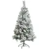 Sapin de Noël "Minnesota" 150cm vert floqué blanc Feeric lights & christmas