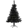 FEERIC CHRISTMAS Kunstkerstboom/kunstboom - zwart - kunststof - met voet - H18