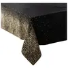 Feeric Christmas Tafelkleed/tafellaken - zwart - gouden glitters - 140...